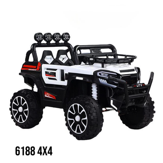 2-Seater Kids Electric Ride-On Car, Off-Road 4WD Toy Vehicle with Rechargeable Battery - Outdoor Play