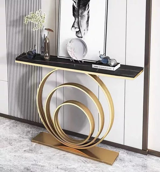 HILLCOTT GOLD CONSOLE TABLE