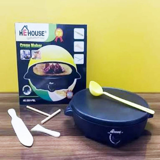 WINTER SALE  Electric Crepe Maker Hot Plate Tawa(Dosa Maker)11 inch - Lime Online Store